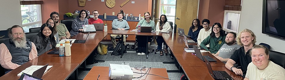 Harper-Keffer lab group members at meeting
