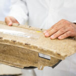 cellulose composite car part in the lab