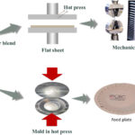 diagram showing production of layered paper for water and oil resistance